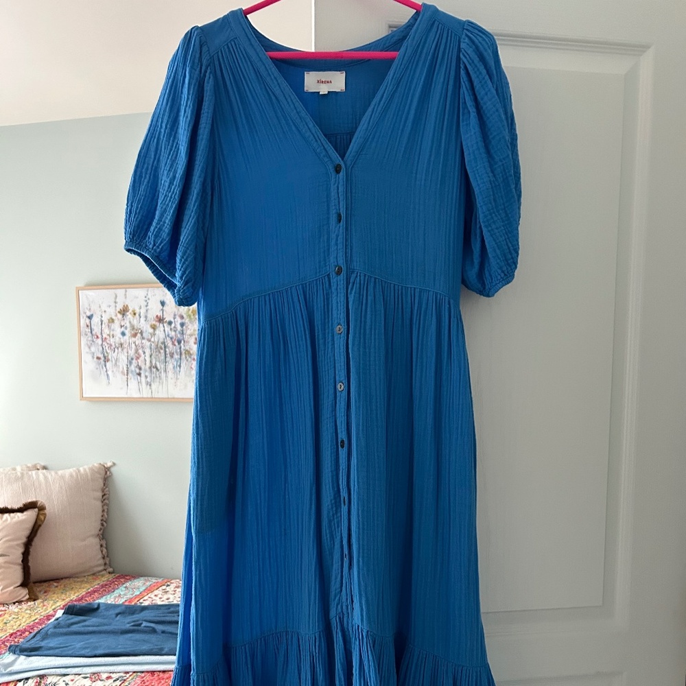 Xirena Blue Dress Lennox Small